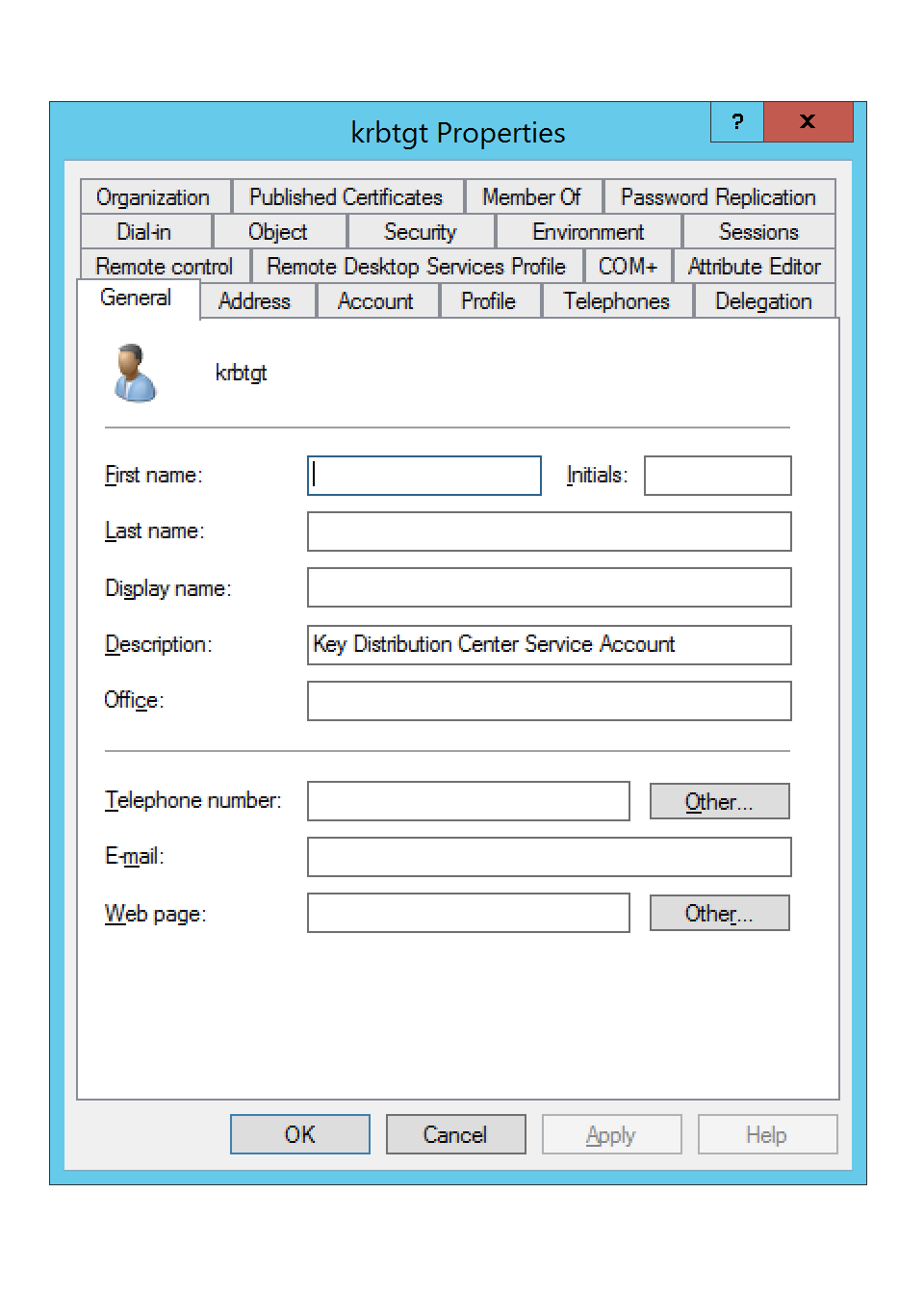 High-Value / Specific Interest Domain User Accounts